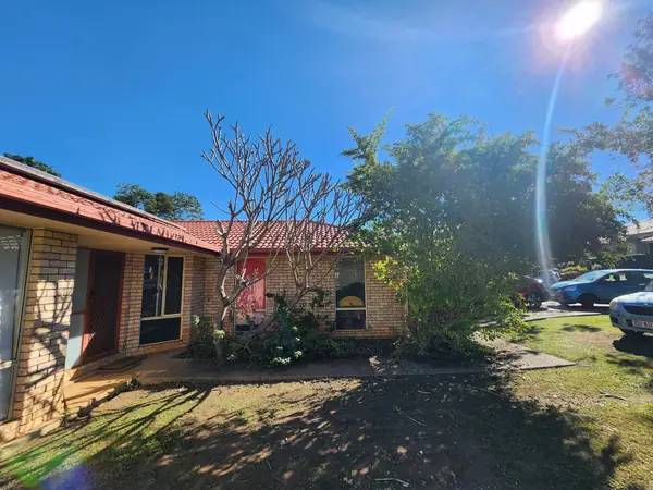 Front entry cleared after pruning back an overgrown frangipani